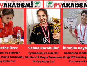 ÇUBUK VE FYAKADEMİ - LİDERLER OKULLARI 19 MAYIS TURNUVASI’NDAN MADALYALAR